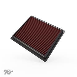 Air Filter Element, Oiled, Cotton Gauze, Red, Panel, 8.69 in. Long, 7.34 in. Wide, 1.13 in. Tall, Lexus, Mitsubishi, Toyota, 1.5,L, 1.8L, 2.5L, Each