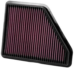 Air Filter Element, Oiled, Cotton Gauze, Red, Panel, 11.00 in. Long, 8.88 in. Wide, 1.25 in. Tall, Chevy, GMC, 2.4L, 3.0L, 3.6L, Each