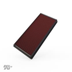 Air Filter Element, Oiled, Cotton Gauze, Red, Panel, 13.19 in. Long, 6.38 in. Wide, 1.00 in. Tall, Land Rover, 2.0L, 3.0L, 4.4L, 5.0L, Each