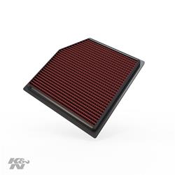 Air Filter Element, Oiled, Cotton Gauze, Red, Panel, 9.19 in. Long, 9.00 in. Wide, 1.00 in. Tall, Lexus, Toyota, 2.0-2.5L, 3.5L, 4.6L, Each