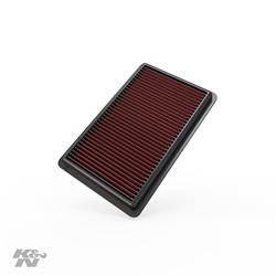 Air Filter Element, Oiled, Cotton Gauze, Red, Panel, 11.00 in. Long, 7.00 in. Wide, 1.00 in. Tall, for use on Acura®, 3.7L, Each