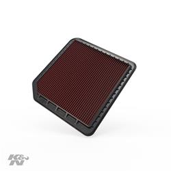 Air Filter Element, Oiled, Cotton Gauze, Red, Panel, 13.25 in. Long, 12.44 in. Wide, 1.00 in. Tall, for Infiniti, for Nissan, 4.0L, 5.6L, Each