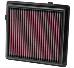 Air Filter Element, Oiled, Cotton Gauze, Red, Panel, 7.56 in. Long, 7.13 in. Wide, 1.19 in. Tall, Cadillac, Chevy, Opel, 1.4L Each