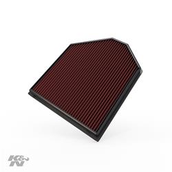 Air Filter Element, Oiled, Cotton Gauze, Red, Panel, 12.38 in. Long, 10.13 in. Wide, 1.19 in. Tall, BMW, 2.0L, 3.0L, Each