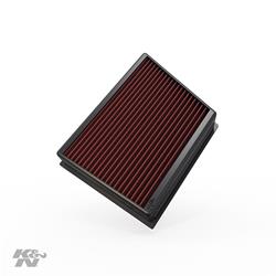 Air Filter Element, Oiled, Cotton Gauze, Red, Panel, 13.13 in. Long, 9.44 in. Wide, 2.06 in. Tall, Chevy, GMC, 6.6L, Duramax, Each