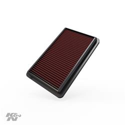 Air Filter Element, Oiled, Cotton Gauze, Red, Panel, 10.19 in. Long, 6.38 in. Wide, 1.06 in. Tall, for use on Acura®, for use on Honda®, for Kia, Each