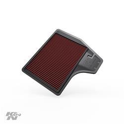 Air Filter Element, Oiled, Cotton Gauze, Red, Panel, 11.44 in. Long, 11.38 in. Wide, 1.00 in. Tall, for Nissan, 2.5L, Each