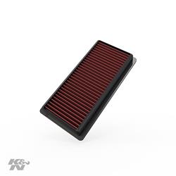 Air Filter Element, Oiled, Cotton Gauze, Red, Panel, 9.13 in. Long, 4.00 in. Wide, 1.03 in. Tall, for Nissan, 1.6L, Each