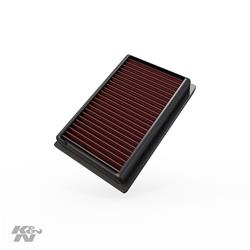 Air Filter Element, Oiled, Cotton Gauze, Red, Panel, 7.06 in. Long, 4.69 in. Wide, 1.13 in. Tall, Citroen, Peugeot, Toyota, 1.0L, 1.5L, 1.8L, Each