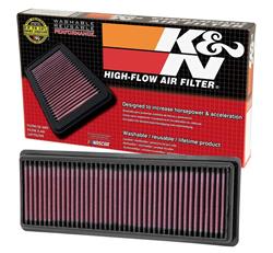 Air Filter Element, Oiled, Cotton Gauze, Red, Panel, 12.00 in. Long, 4.50 in. Wide, 1.00 in. Tall, Fiat, 1.4L, Each