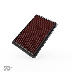 Air Filter Element, Oiled, Cotton Gauze, Red, Panel, 12.00 in. Long, 7.88 in. Wide, 1.31 in. Tall, for use on Acura®, 3.5L, Each