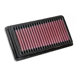 Air Filter Element, Oiled, Cotton Gauze, Red, Panel, 6.94 in. Long, 3.50 in. Wide, 0.88 in. Tall, Fiat, Lancia, 0.7-1.1L, Each