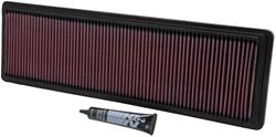 Air Filter Element, Oiled, Cotton Gauze, Red, Panel, 20.25 in. Long, 6.19 in. Wide, 0.94 in. Tall, Porsche, 4.5-5.4L, Each