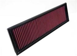 Air Filter Element, Oiled, Cotton Gauze, Red, Panel, 18.81 in. Long, 5.69 in. Wide, 1.19 in. Tall, Porsche, 2.5L, Each