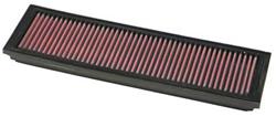 Air Filter Element, Oiled, Cotton Gauze, Red, Panel, 13.31 in. Long, 3.88 in. Wide, 0.88 in. Tall, Mercedes-Benz, 6.0L, Each