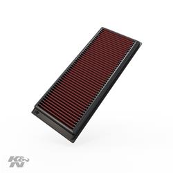 Air Filter Element, Oiled, Cotton Gauze, Red, Panel, 13.44 in. Long, 5.31 in. Wide, 1.19 in. Tall, Audi, Volkswagen, 1.4L, 1.8-2.0L,Each