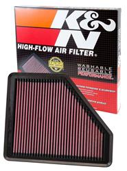 Air Filter Element, Oiled, Cotton Gauze, Red, Panel, 13.00 in. Long, 9.50 in. Wide, 0.88 in. Tall, Chevy, Holden, Pontiac, Vauxhall, 3.0-6.2L, Each