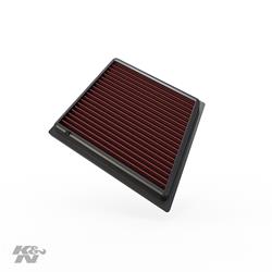 Air Filter Element, Oiled, Cotton Gauze, Red, Panel, 7.88 in. Long, 6.38 in. Wide, 1.06 in. Tall, Ford, 1.25L, 1.4L, 1.6L, Each
