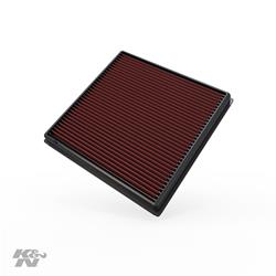 Air Filter Element, Oiled, Cotton Gauze, Red, Panel, 10.50 in. Long, 10.28 in. Wide, 1.25 in. Tall, Chevy, Holden, Opel, Vauxhall, 1.4-2.4L Each