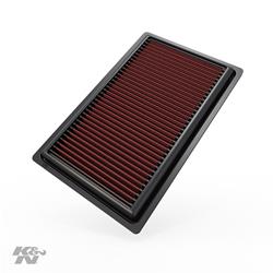 Air Filter Element, Oiled, Cotton Gauze, Red, Panel, 10.78 in. Long, 6.81 in. Wide, 1.00 in. Tall, Mercedes-Benz, 2.0L, Each