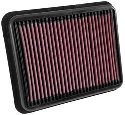 Air Filter Element, Oiled, Cotton Gauze, Red, Panel, 10.69 in. Long, 8.63 in. Wide, 1.50 in. Tall, Toyota, 2.8L, Each
