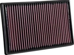 Air Filter Element, Oiled, Cotton Gauze, Red, Panel, 11.41 in. Long, 7.91 in. Wide, 1.59 in. Tall, Opel, Renault, Vauxhall, for Nissan, 2.3L, Each