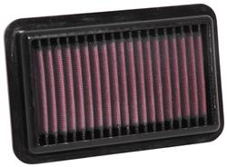 Air Filter Element, Oiled, Cotton Gauze, Red, Panel, 7.44 in. Long, 4.72 in. Wide, 1.06 in. Tall, Daihatsu, Subaru, Toyota, 0.7L, Each