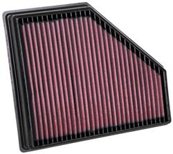Air Filter Element, Oiled, Cotton Gauze, Red, Panel, 10.69 in. Long, 9.16 in. Wide, 1.65 in. Tall, Alpina, BMW, Toyota, 1.6L, 2.0, 3.0L, Each