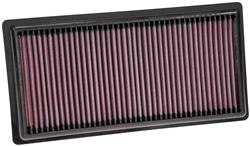 Air Filter Element, Oiled, Cotton Gauze, Red, Panel, 12.10 in. Long, 6.13 in. Wide, 1.16 in. Tall, Alfa Romeo, Fiat, Jeep, 1.3L, 1.5L, Each