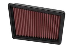 Air Filter Element, Oiled, Cotton Gauze, Red, Panel, 8.94 in. Long, 6.44 in. Wide, 1.56 in. Tall, Chevy, 1.0L, 1.2L, Each