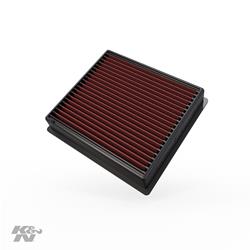 Air Filter Element, Oiled, Cotton Gauze, Red, Panel, 11.00 in. Long, 10.03 in. Wide, 2.25 in. Tall, Ram, 6.4L, 6.7L Diesel, Each