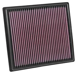 Air Filter Element, Oiled, Cotton Gauze, Red, Panel, 10.75 in. Long, 10.00 in. Wide, 1.06 in. Tall, Chevy, GMC, 2.5L, 2.8L, 3.6L, Each