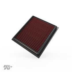 Air Filter Element, Oiled, Cotton Gauze, Red, Panel, 8.00 in. Long, 7.31 in. Wide, 0.94 in. Tall, Fiat, Jeep, Ram, 1.4L, 1.6L, 1.8L, 2.0L, 2.4L, Each