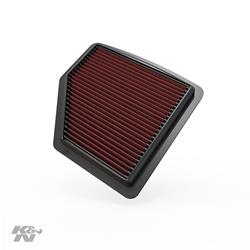 Air Filter Element, Oiled, Cotton Gauze, Red, Panel, 9.06 in. Long, 8.56 in. Wide, 1.00 in. Tall, for use on Honda®, 1.8L, Each