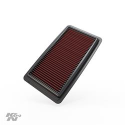 Air Filter Element, Oiled, Cotton Gauze, Red, Panel, 11.6 in. Long, 6.6 in. Wide, 1 in. Tall, for use on Acura®, for use on Honda®, 2.0-3.5L, Each