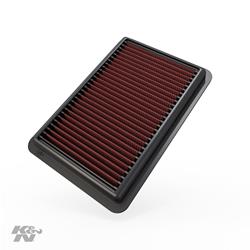 Air Filter Element, Oiled, Cotton Gauze, Red, Panel, 9.50 in. Long, 6.43 in. Wide, 1.00 in. Tall, for Hyundai, for Kia, 1.0L, 1.4L, 1.6L, 2.0L, Each