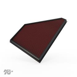 Air Filter Element, Oiled, Cotton Gauze, Red, Panel, 14.13 in. Long, 10.16 in. Wide, 1.22 in. Tall, Cadillac, Chevy, GMC, 2.0L, 2.5L, 3.6L, Each