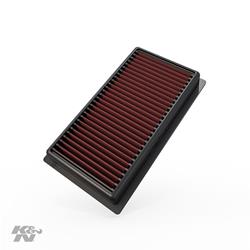 Air Filter Element, Oiled, Cotton Gauze, Red, Panel, 10.63 in. Long, 5.94 in. Wide, 1.56 in. Tall, Subaru, Toyota, 2.0L, 2.4L, Each