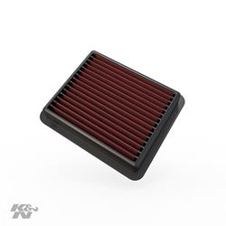 Air Filter Element, Oiled, Cotton Gauze, Red, Panel, 7.81 in. Long, 6.56 in. Wide, 1.50 in. Tall, for use on Honda®, 1.5L, Each