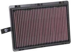 Air Filter Element, Oiled, Cotton Gauze, Red, Panel, 11.94 in. Long, 8.56 in. Wide, 1.44 in. Tall, for Hyundai, for Kia, 2.0L, 2.4L, 3.3L, 3.8L, Each