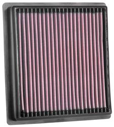 Air Filter Element, Oiled, Cotton Gauze, Red, Panel, 9.06 in. Long, 8.40 in. Wide, 1.56 in. Tall, Subaru, 2.5L, Each