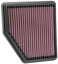 Air Filter Element, Oiled, Cotton Gauze, Red, Panel, 9.60 in. Long, 9.00 in. Wide, 1.38 in. Tall, for Nissan, 2.5L, Each