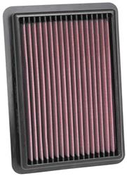 Air Filter Element, Oiled, Cotton Gauze, Red, Panel, 10.20 in. Long, 7.25 in. Wide, 1.47 in. Tall, Mazda, 2.0L, 2.5L, Each