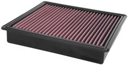 Air Filter Element, Oiled, Cotton Gauze, Red, Panel, 12.69 in. Long, 11.70 in. Wide, 2.16 in. Tall, Ford, 6.2L, 6.7L, 7.3L, Each