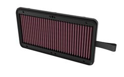Air Filter Element, Oiled, Cotton Gauze, Red, Panel, 11.56 in. Long, 6.63 in. Wide, 1.44 in. Tall, Genesis, 2.5L, Each