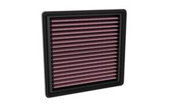 Air Filter Element, Oiled, Cotton Gauze, Red, Panel, 7.31 in. Long, 7.00 in. Wide, 1.63 in. Tall, Lexus, 3.5L, 5.0L, Each