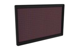 Air Filter Elements, Washable Lifetime Performance Air Filters, Oiled, Panel, Cotton Gauze, Red, Dodge, Jeep, Each