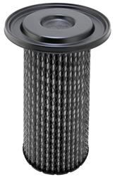Air Filter Element, Dry, Synthetic Material, White, Round Style, 6.69 in. Inlet, 11.94 in. Diameter, 21.56 in. Long, Each