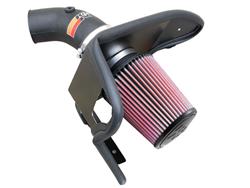 Air Intake, 57 Series FIPK, Polyethylene Tube, Black, Stainless, Clamps. Cotton Gauze Filter, Oiled, Red, BMW, 2.5L, 2.8L, 3.2L, Kit