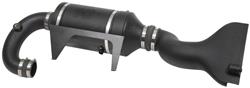 Air Intake, 57 Series FIPK, Polyethylene Tube, Black, Cotton Gauze Filter, Oiled, Red, with Stainless Clamps, Stainless Clamps, Bracket Included, Kit